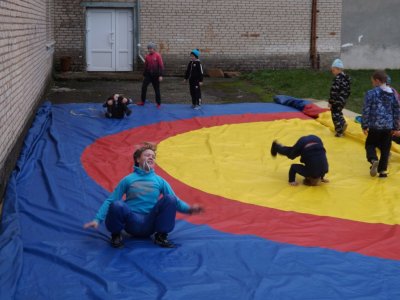 Занятия спортивной секции по вольной борьбе