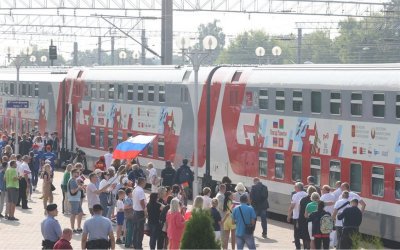 "Поезд Памяти" встретили в Жлобине